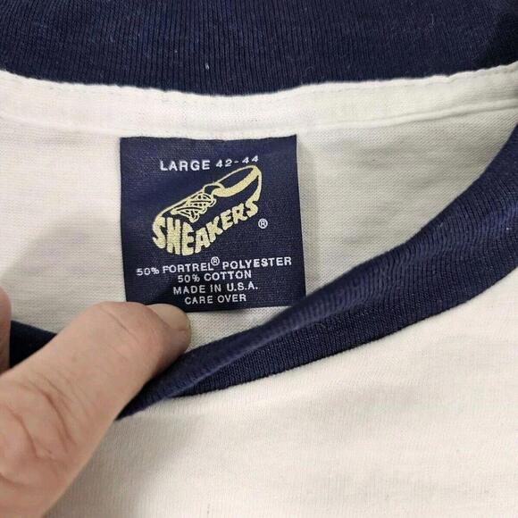 Vintage Nwot Couch Potato Funny Humor Gag Gifts 80s Screen Stars Ringer Tee L - Picture 5 of 9